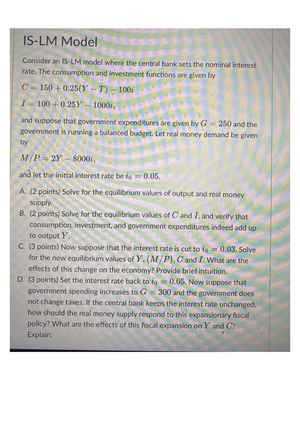 practice problems chapter 3 and 4 - ECON 1210 Problem Set 2 – Chapters ...