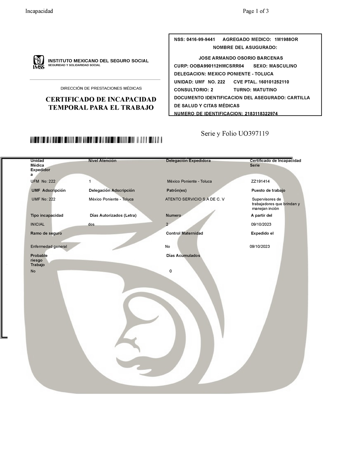 Formato-incapacidad-imss-editable-word - El Incapacitado Tiene Derecho ...