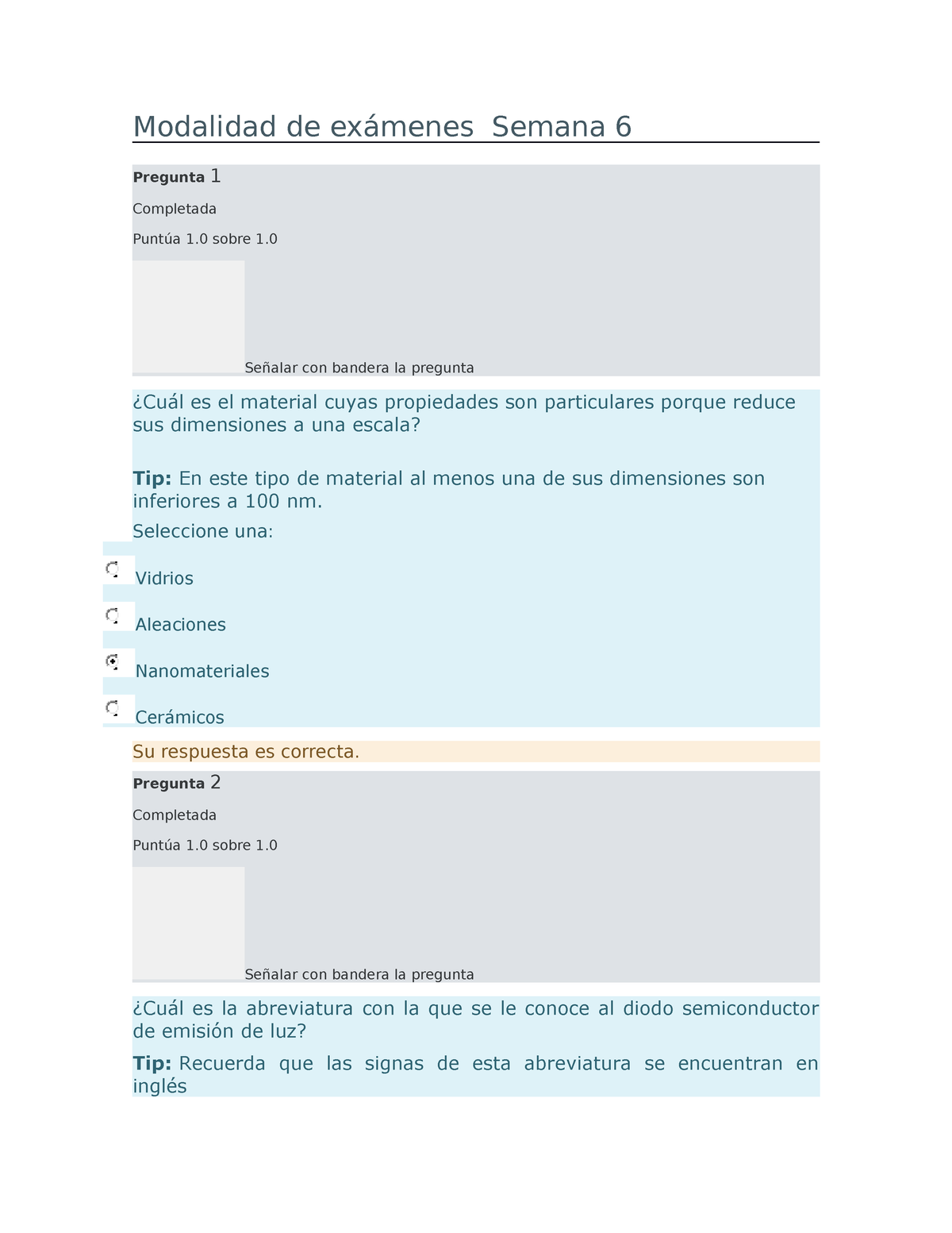 Modalidad De Exámenes Semana 6 - Modalidad De Exámenes Semana 6 ...