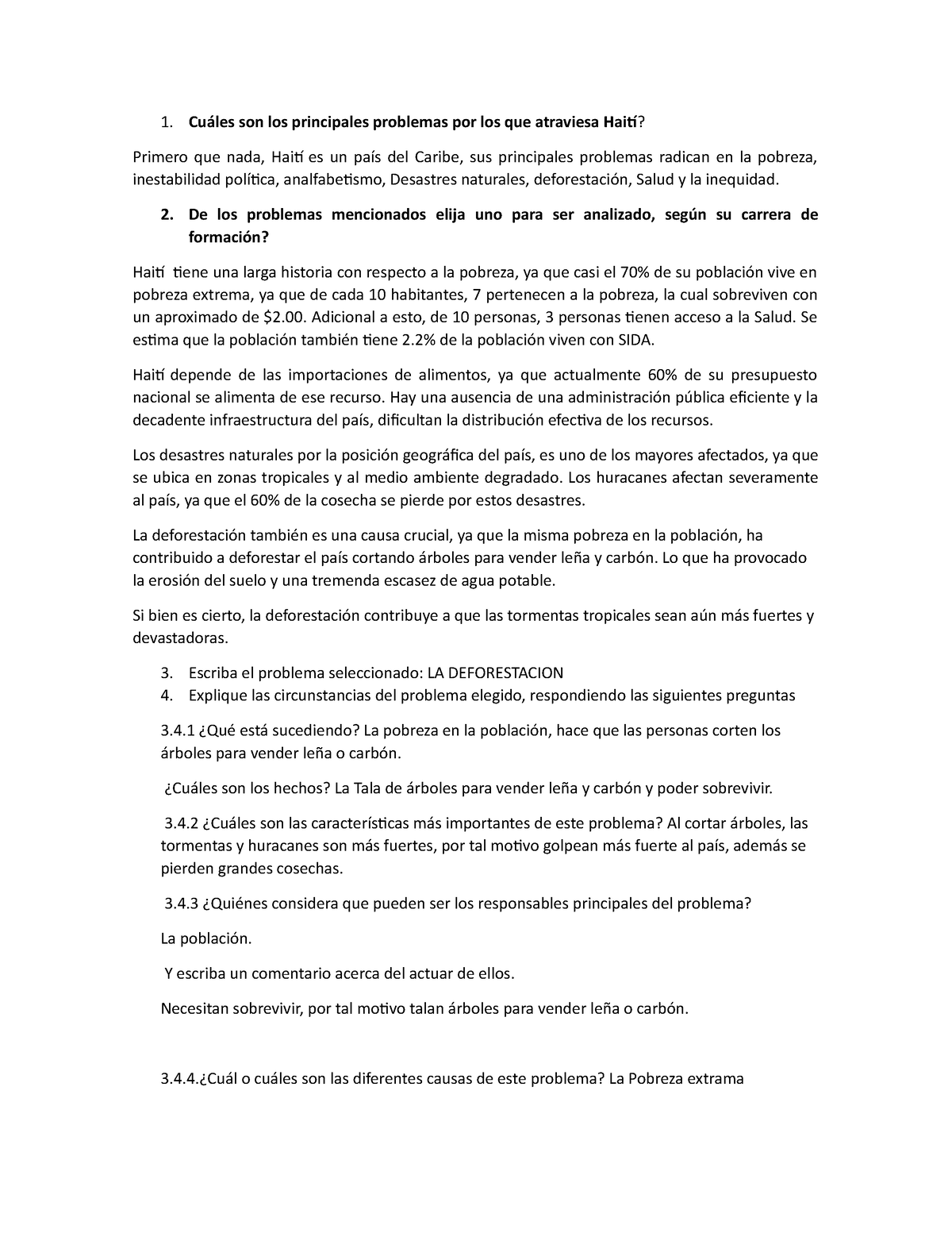 Quezada RUDY Primera Parte Solucion - Cuáles son los principales ...