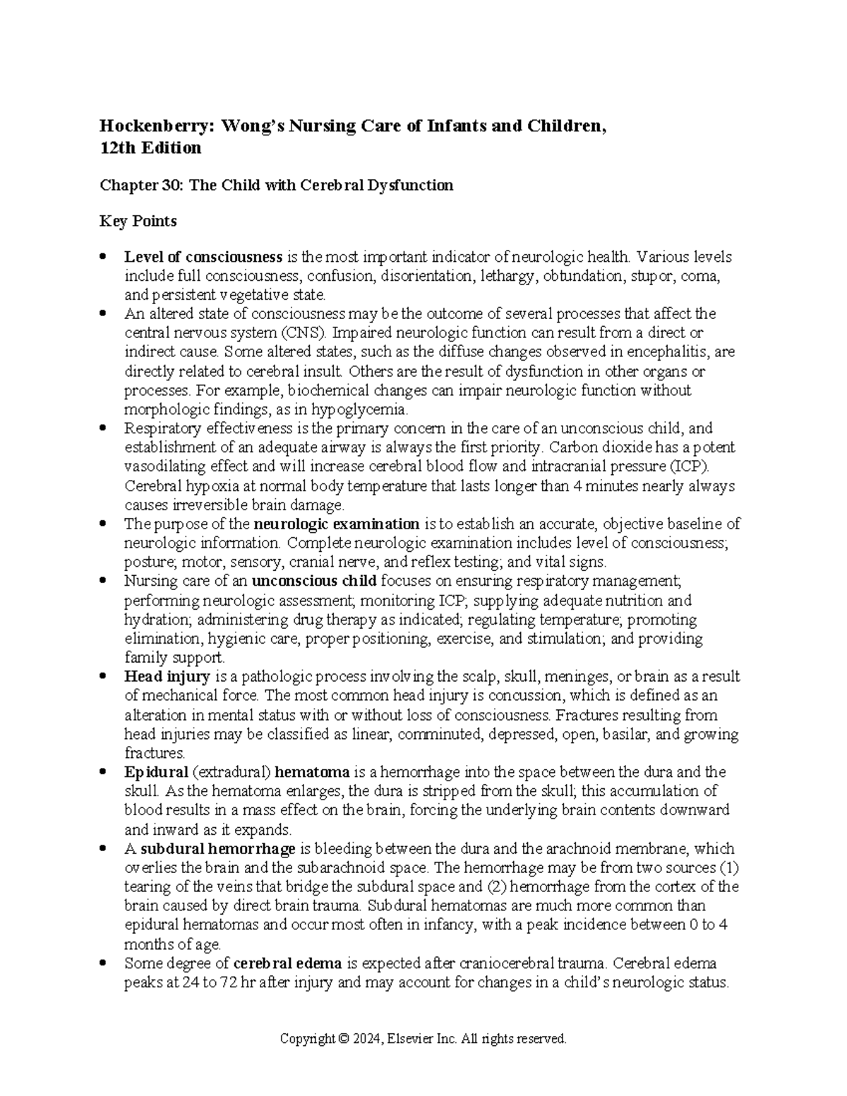 Chapter 030 - Hockenberry: Wong’s Nursing Care of Infants and Children ...
