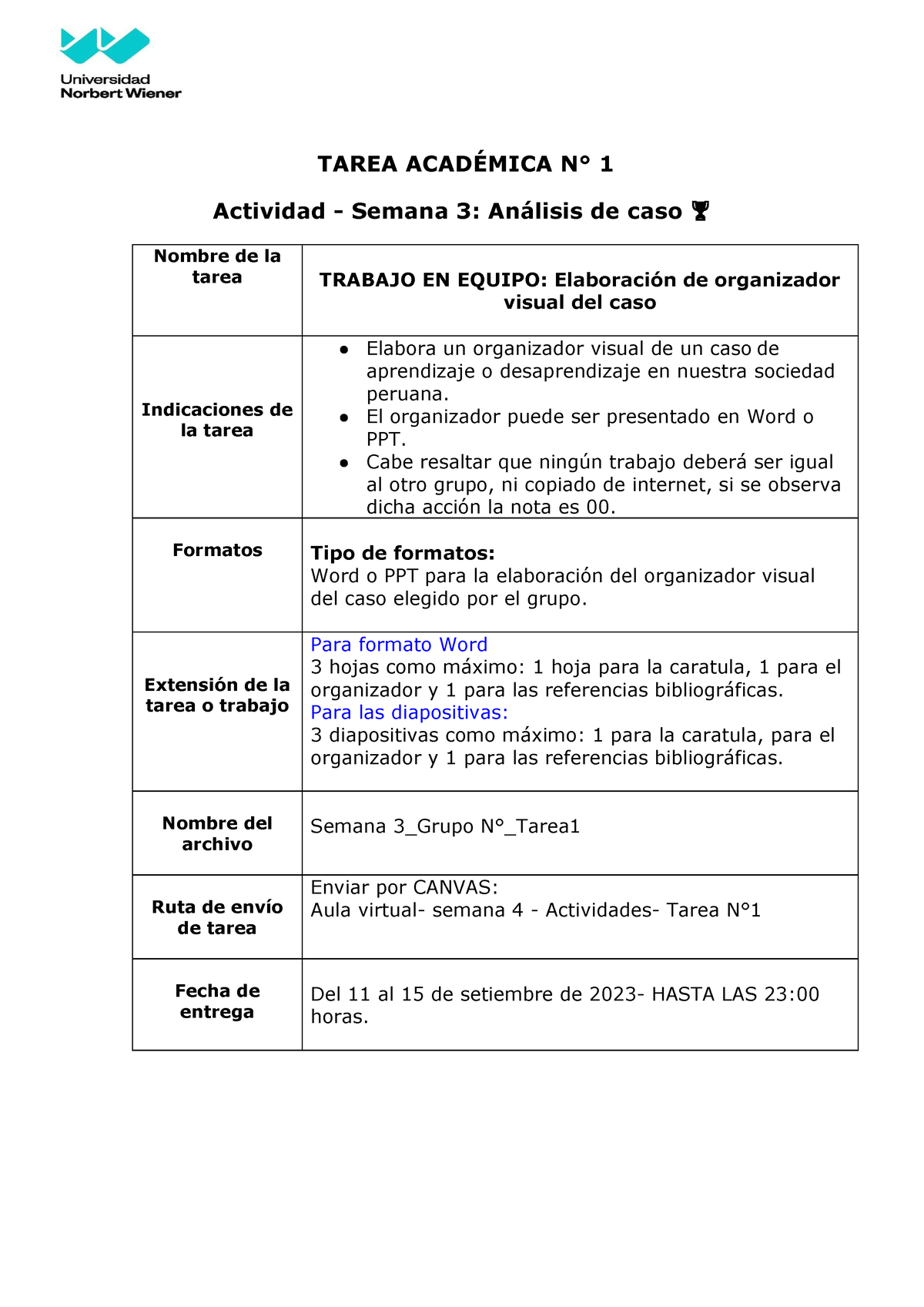 Tarea Acad Mica Semana Tarea Acad N Actividad Semana Anlisis De Caso Nombre