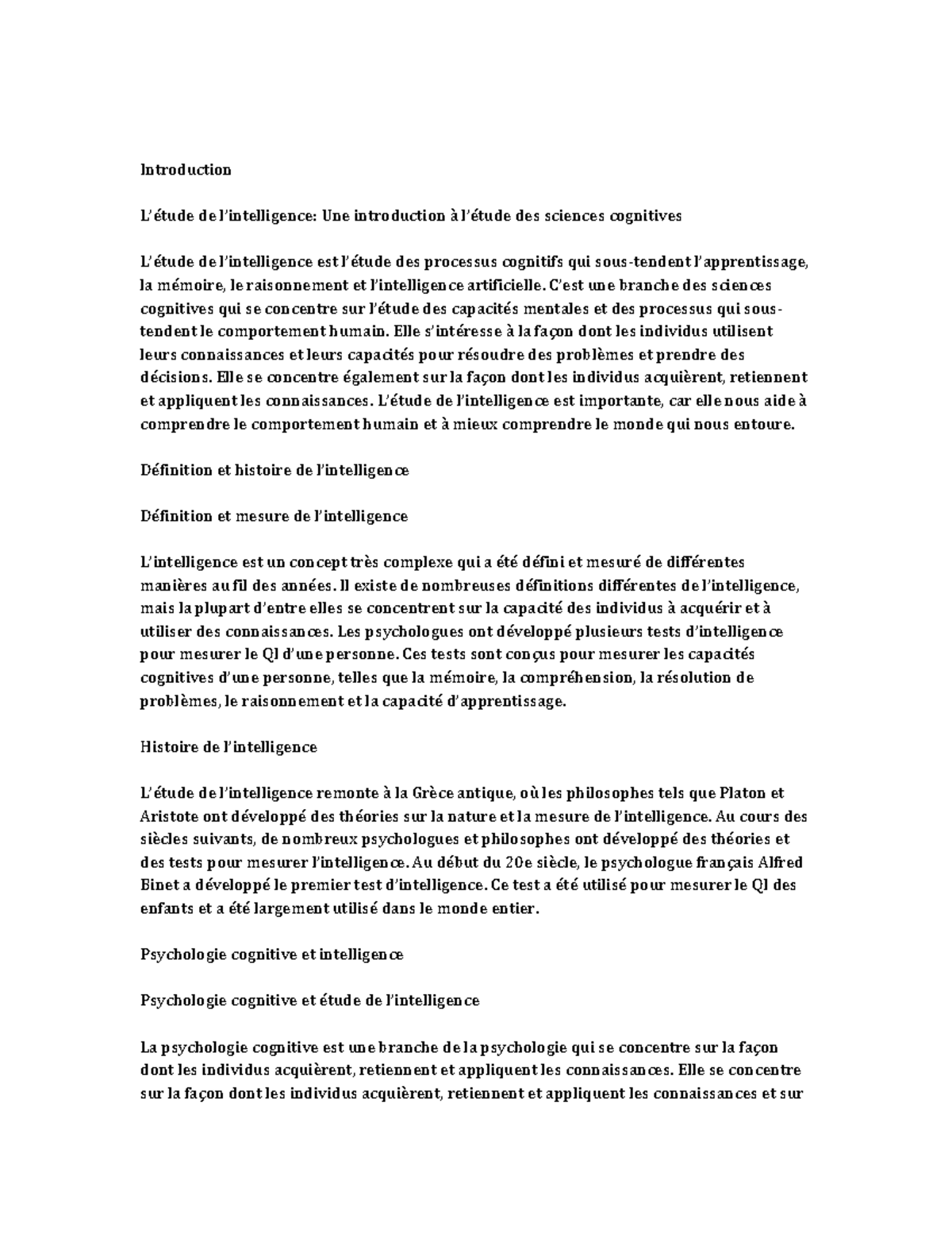Intelligence Studies - Introduction L’étude de l’intelligence: Une ...