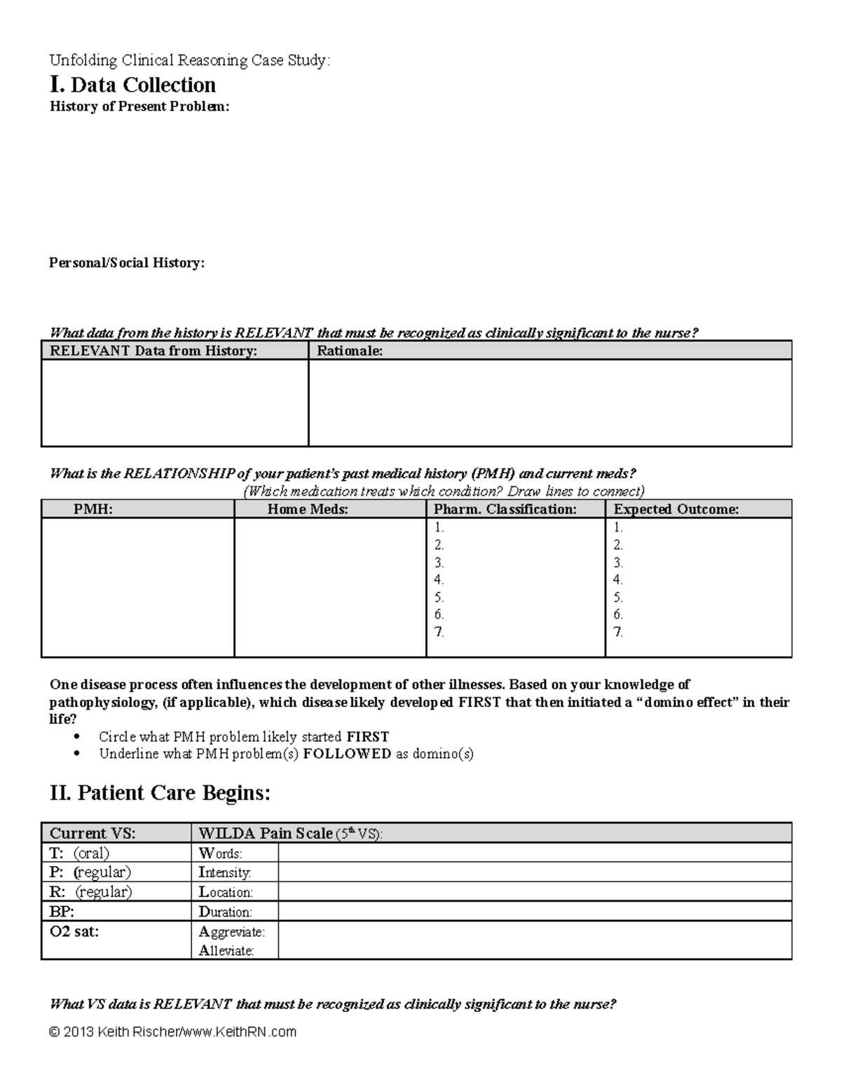 Revised Template Unfolding Reasoning - Unfolding Clinical Reasoning ...