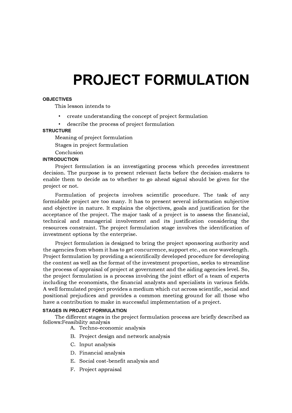 project-formulation-and-estimation-of-project-cost-project