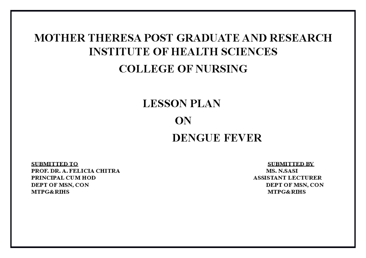 lesson-plan-on-dengue-fever-mother-theresa-post-graduate-and-research