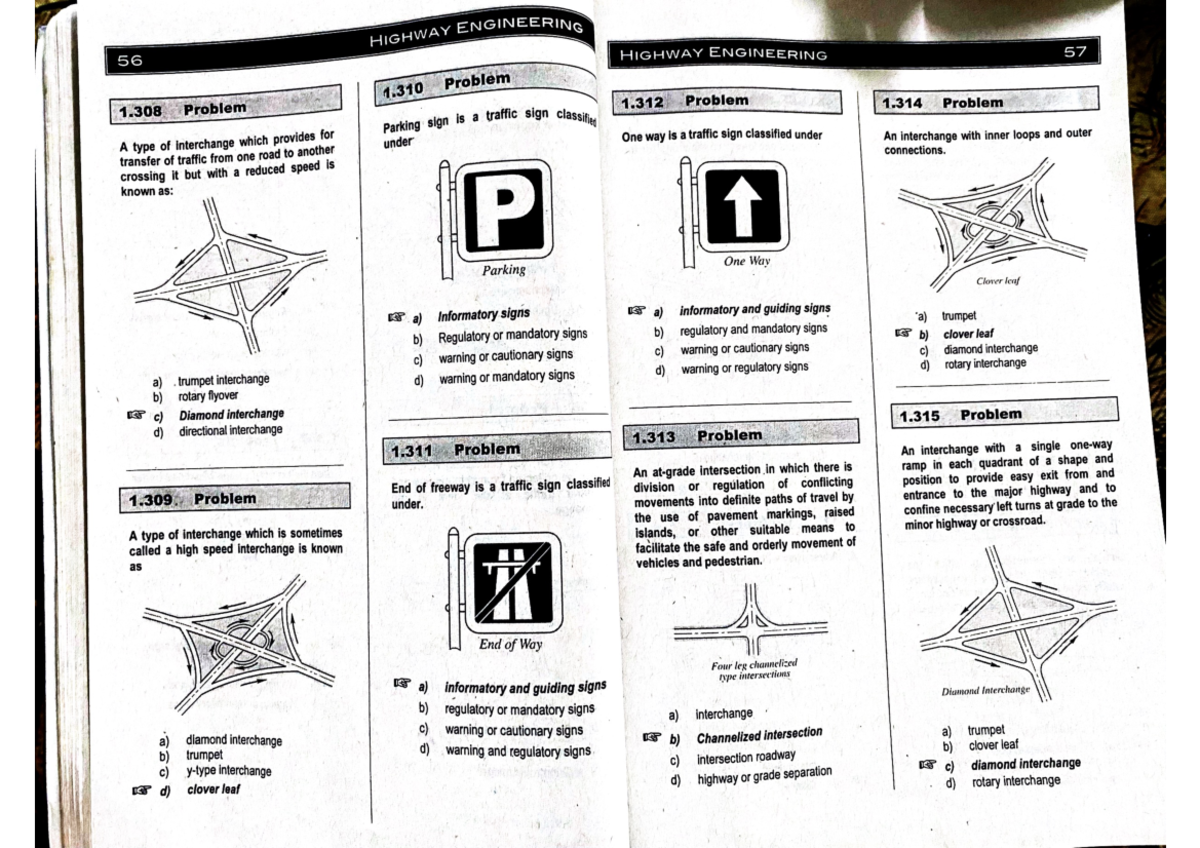 Traffic Signs AND Interchange - HIGHWAY ENGINEERING 56 HIGHWAY ...