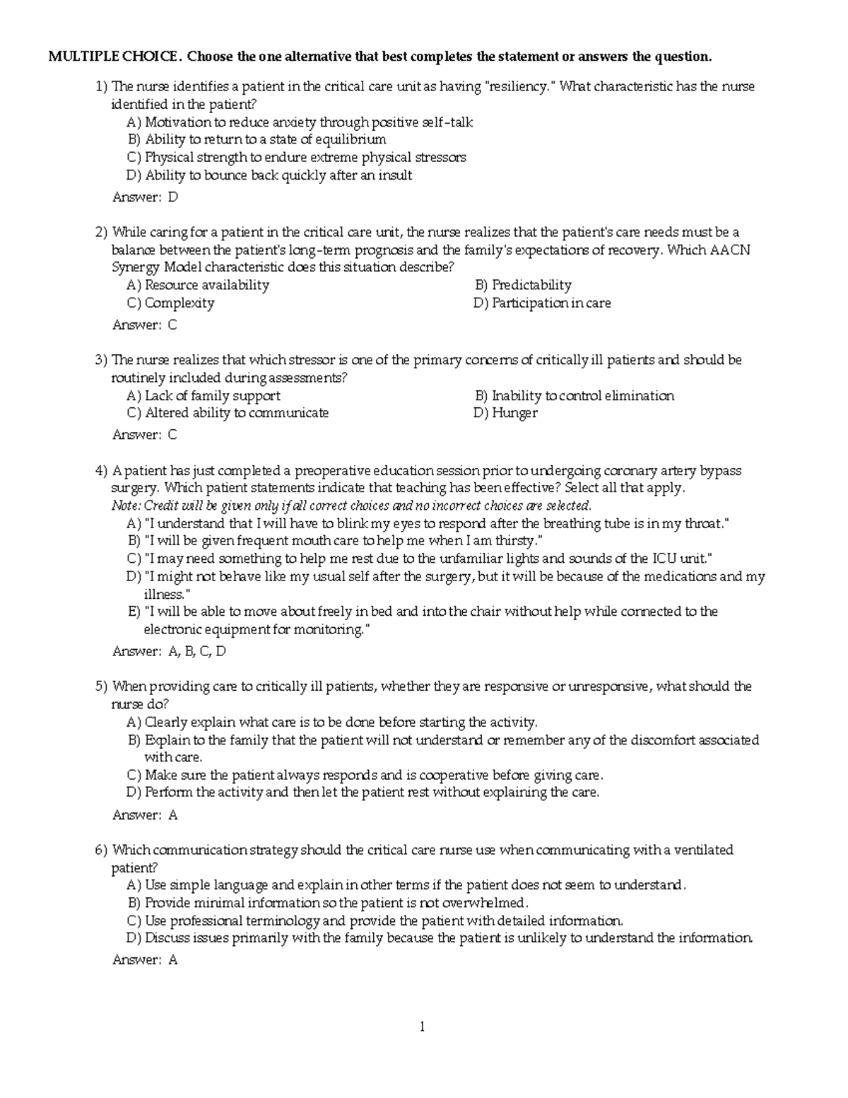 CH02 - All questions from exam - MULTIPLE CHOICE. Choose the one ...