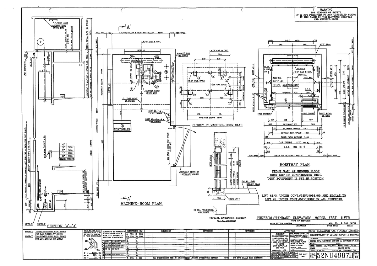 Lift layout - Civil Engineering - Studocu