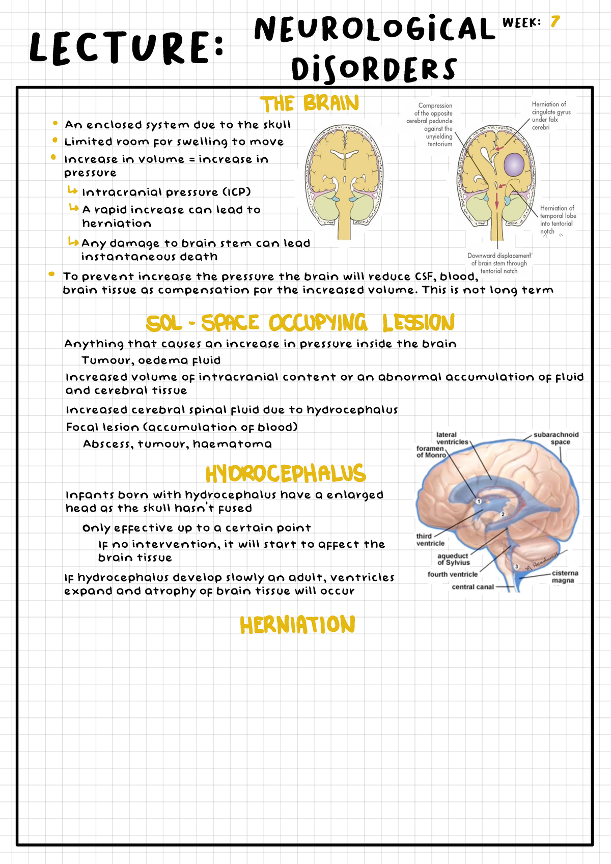 Neurological Disorders Notes - L!