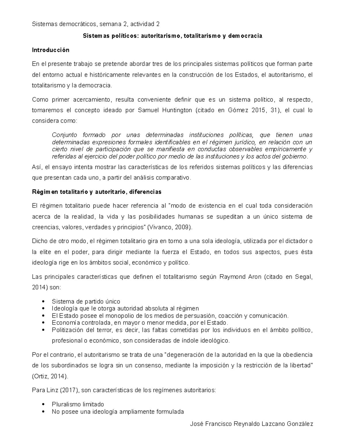 Regimen politico y sistema politico