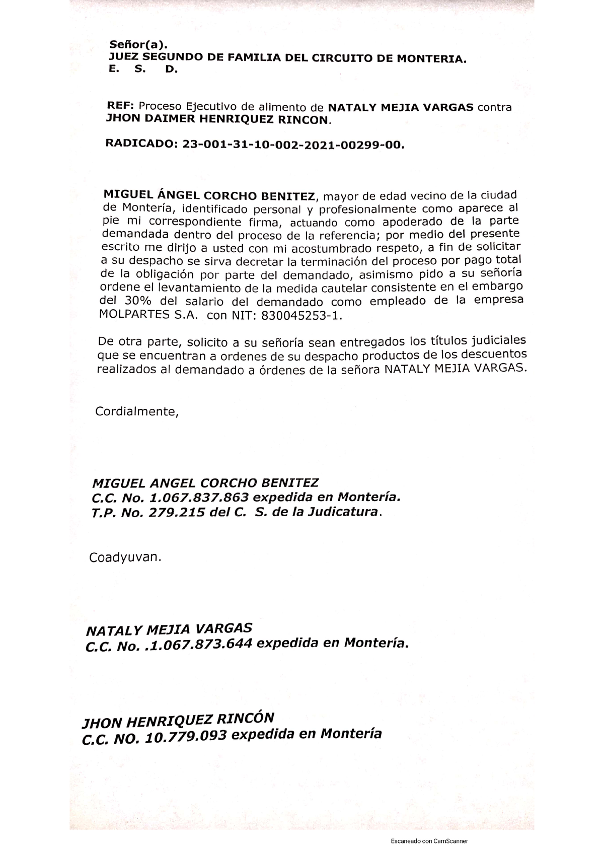 Carta Solicitud Embargo De Bienes En El Proceso Ejecutivo Derecho Studocu