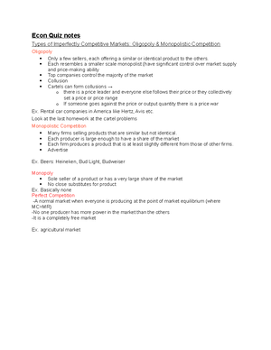 Econ 203 chapter 1 notes - Chapter 1-Society: Coordination Problems and ...