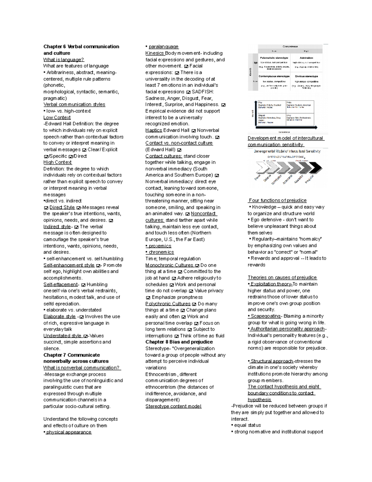 Exam 2 study guide Intercultural Communication - Chapter 6 Verbal ...