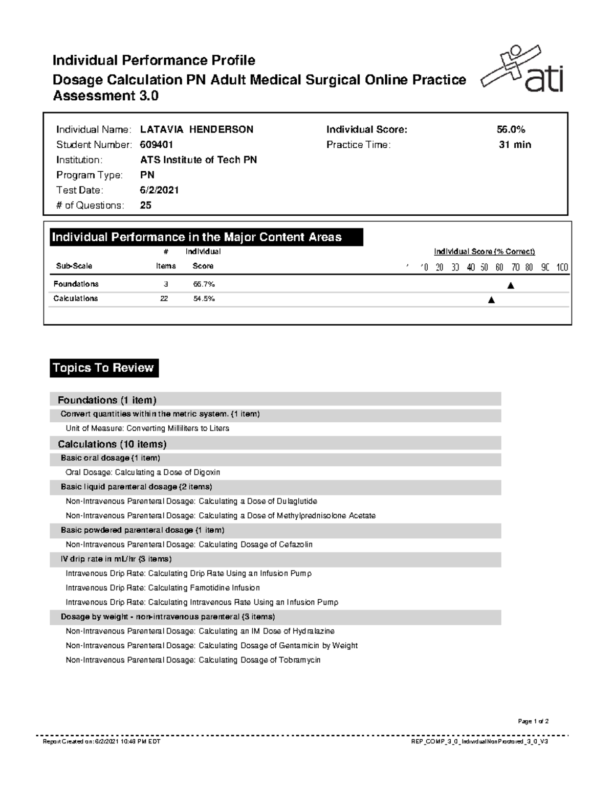 Report - 2021-06-02T214845 - Individual Performance Profile Dosage ...