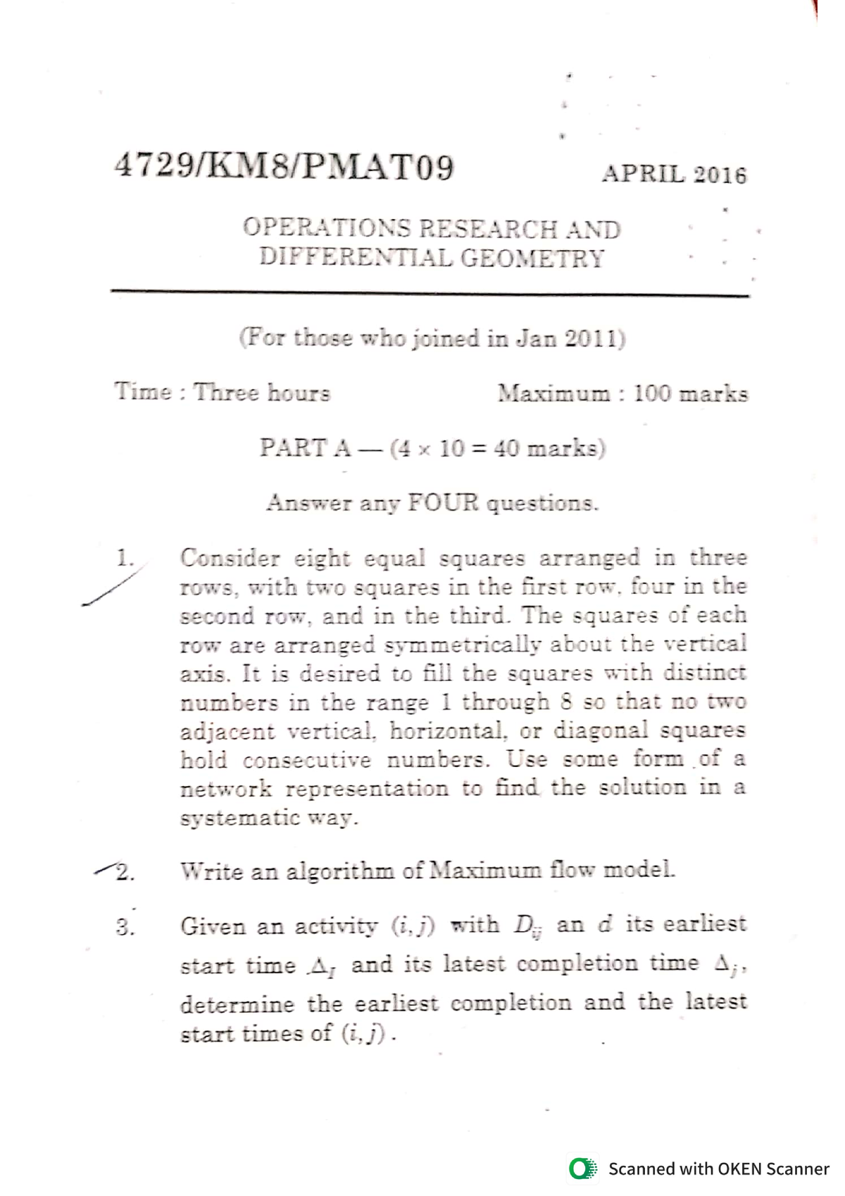 msc maths project topics in operations research pdf