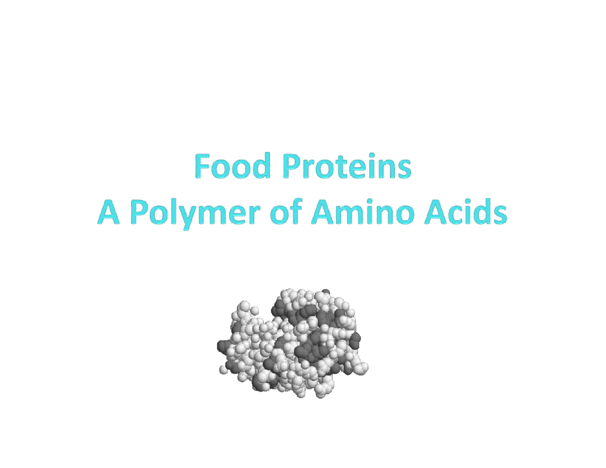 proteins fall 22 Why are Protein Important Biological? Enzymes