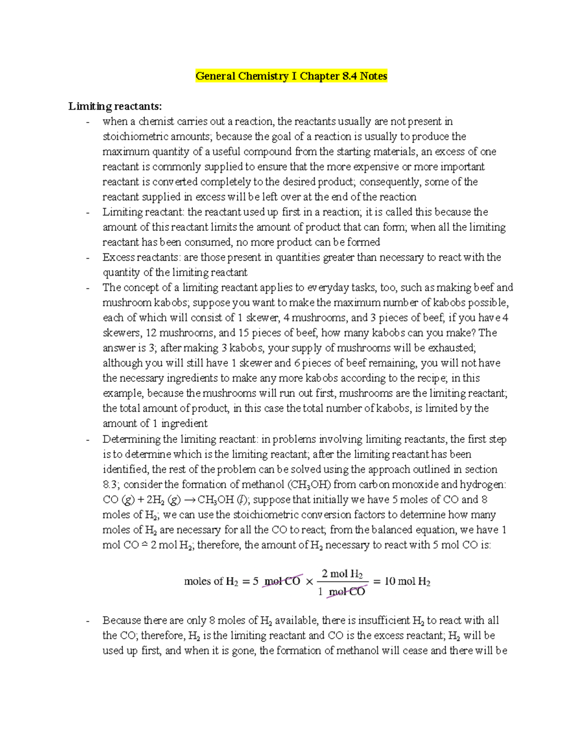 General Chemistry I Chapter 8.4 Notes - General Chemistry I Chapter 8 ...