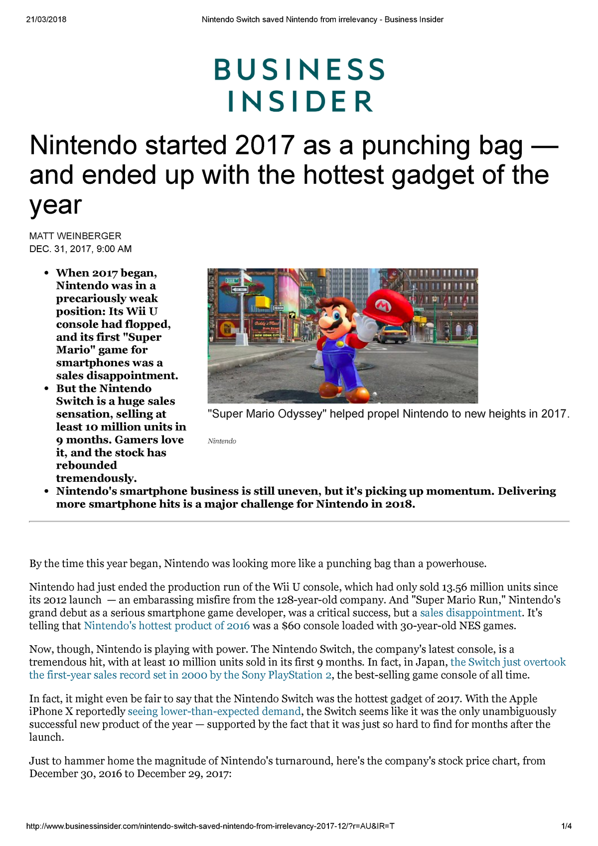 Nintendo Switch Price Chart
