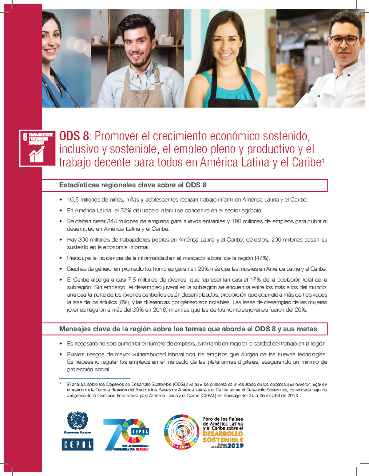 19-00795 Flyer ODS 8 - zxc c - ODS 8: Promover el crecimiento económico ...
