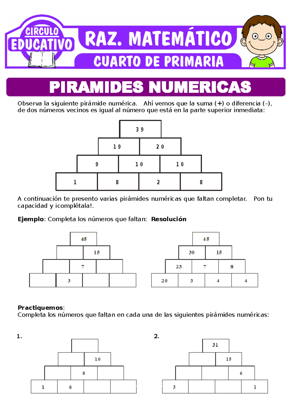 Piramides Numericas Con Numeros Decimales Para El Cuarto Piramides Porn Sex Picture 9787