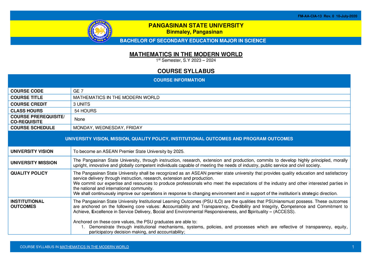 phd course work syllabus in mathematics