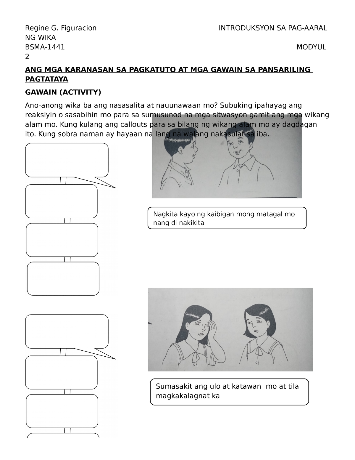 Filipino Prefinals Ang Paggamit Ng Wika Sa Pakikipagtalastasan O Pakikipag Usap Sa Kapwa Ay 5419