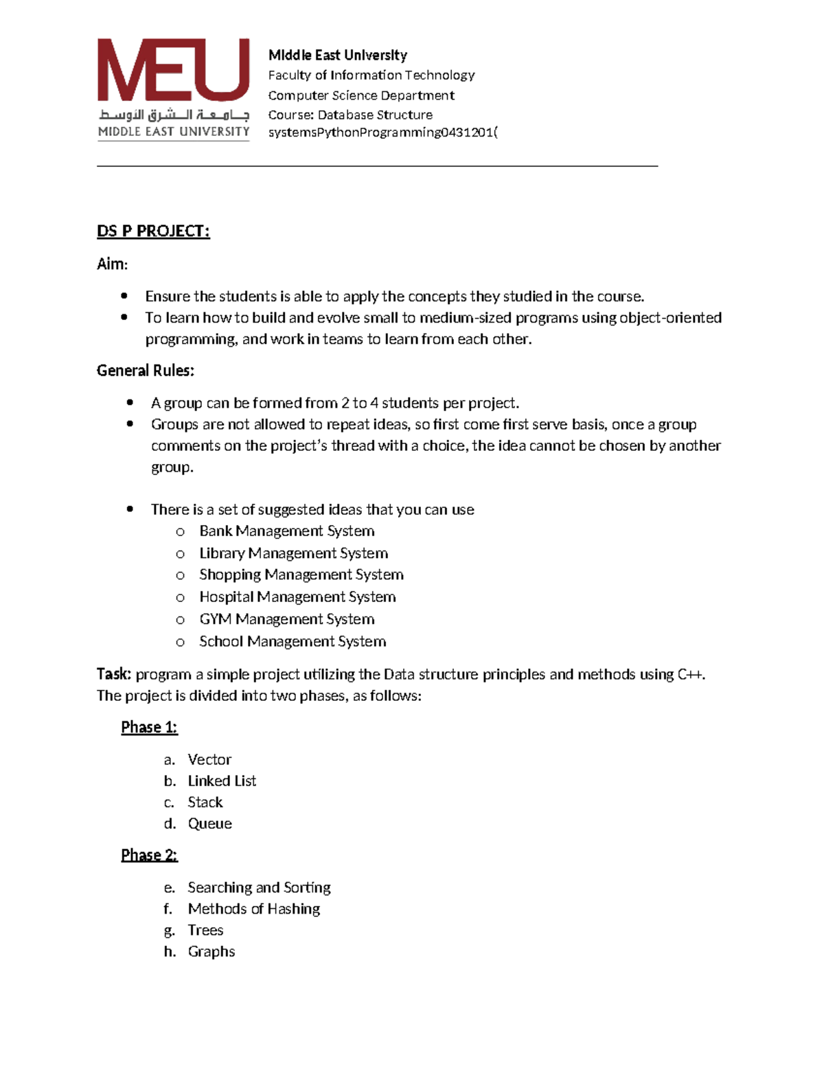 DS Project - vcbv - Middle East University Faculty of Information ...