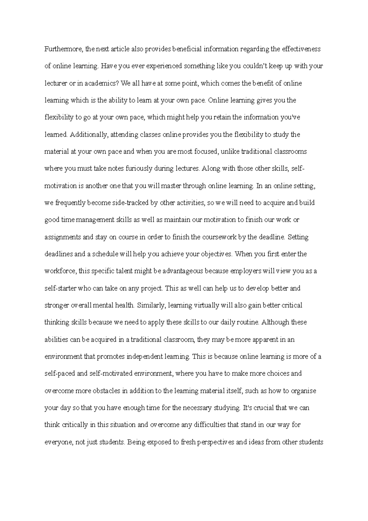 Furthermore - essay - Furthermore, the next article also provides ... - Furthermore, These Further Keywords Are Appended,