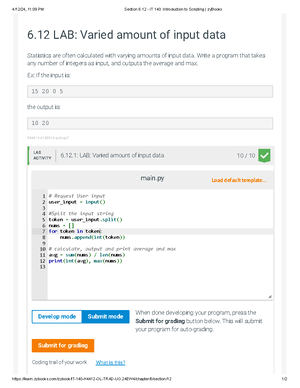 [Solved] 613 LAB Filter And Sort A List Write A Program That Gets A ...