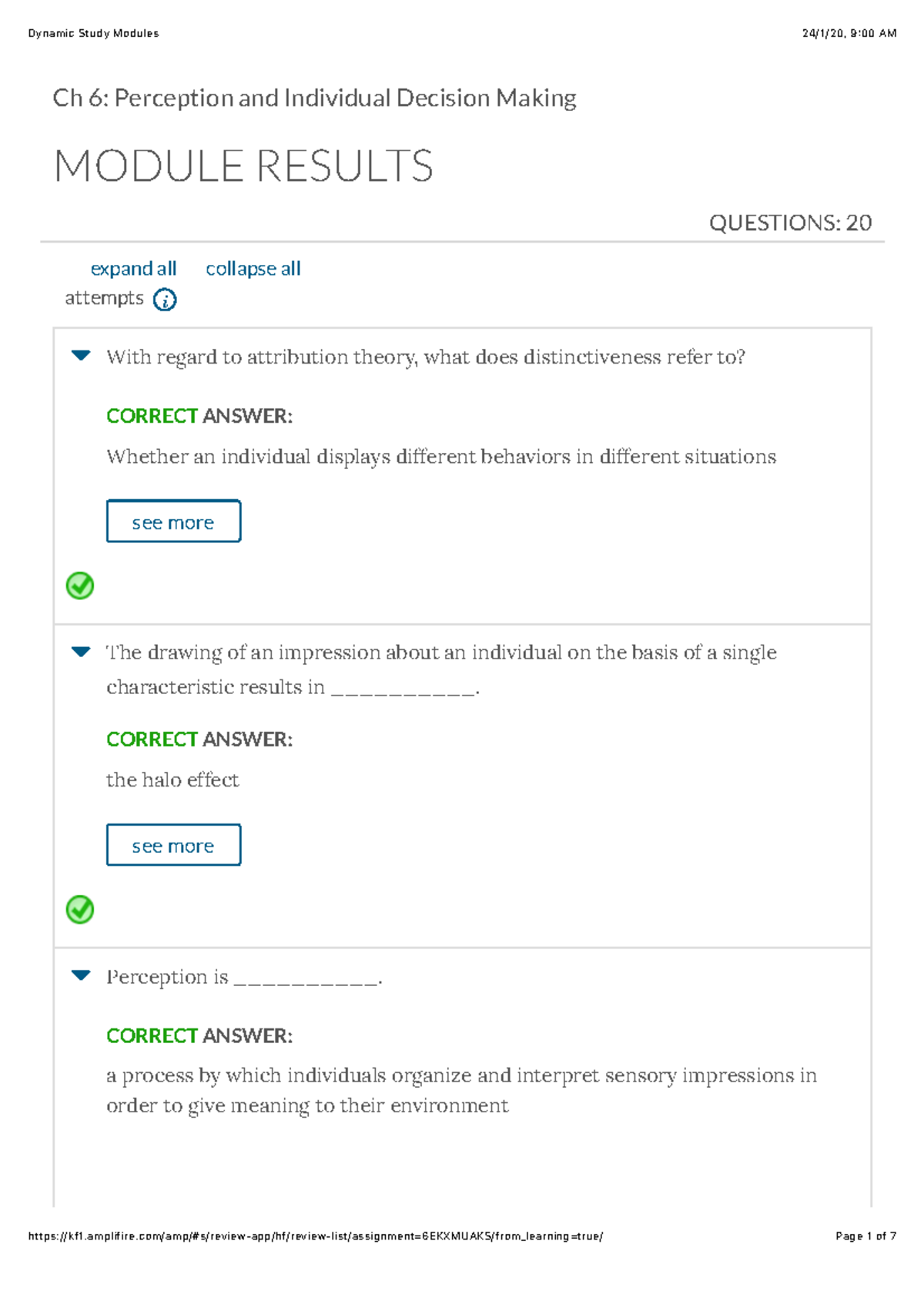 Org Behaviour CH6 Perception And Individual Decision Making Prep ...