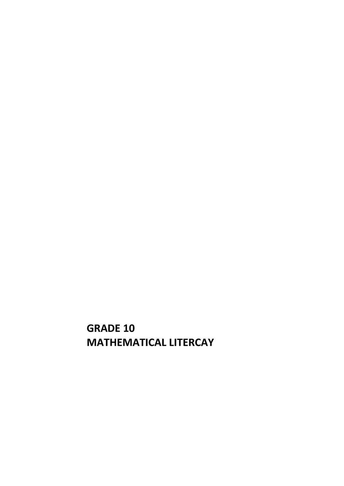 mathematical literacy grade 10 assignment term 3 pdf