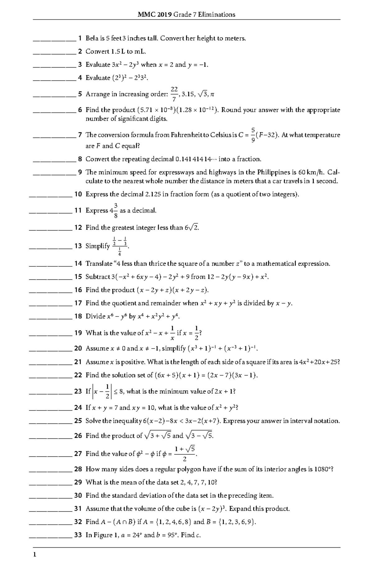 Gr7mmc2019 - Practice materials for Metrobank Math Challenge ...