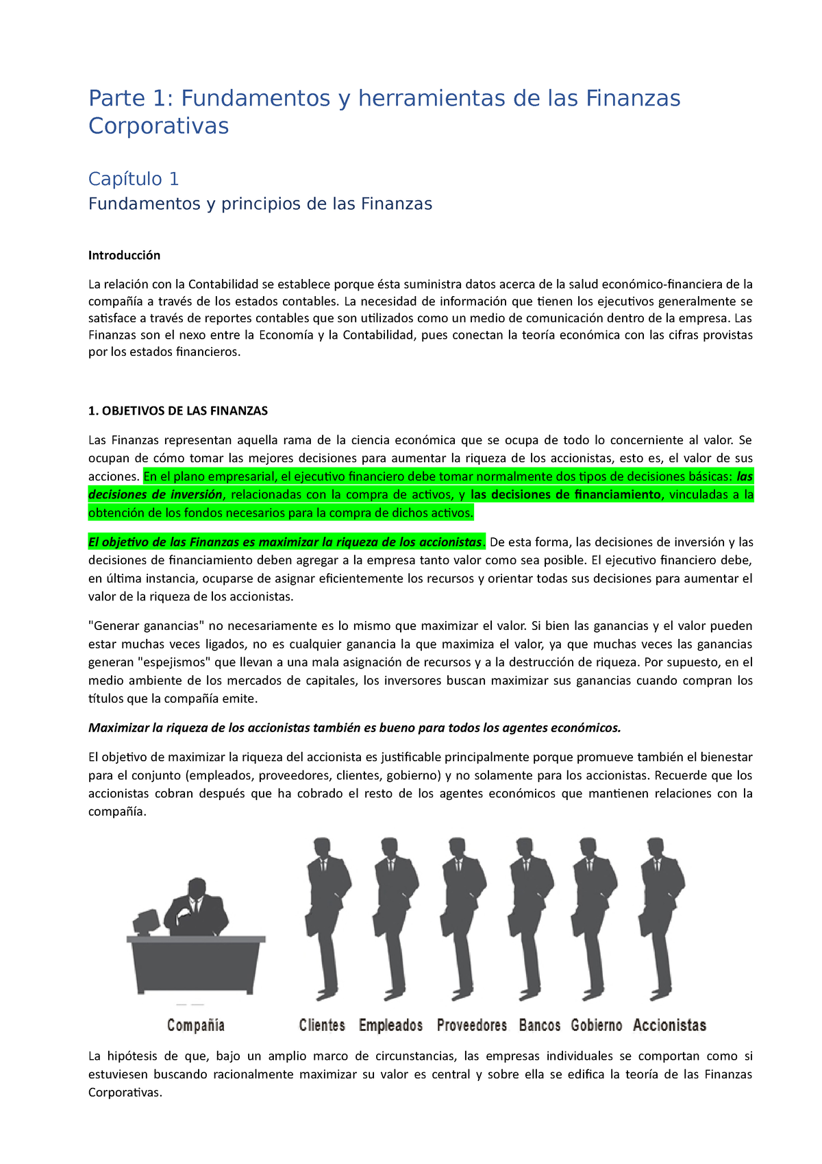 Resúmen Administración Financiera 1er Parcial Guillermo Lopez Dumrauf ...