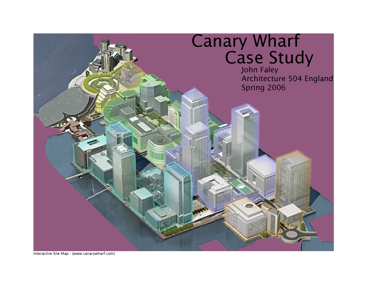 canary wharf geography case study