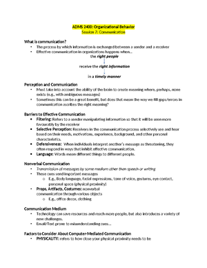 Operations Management Notes - Operations Management Notes Chapter 1 ...