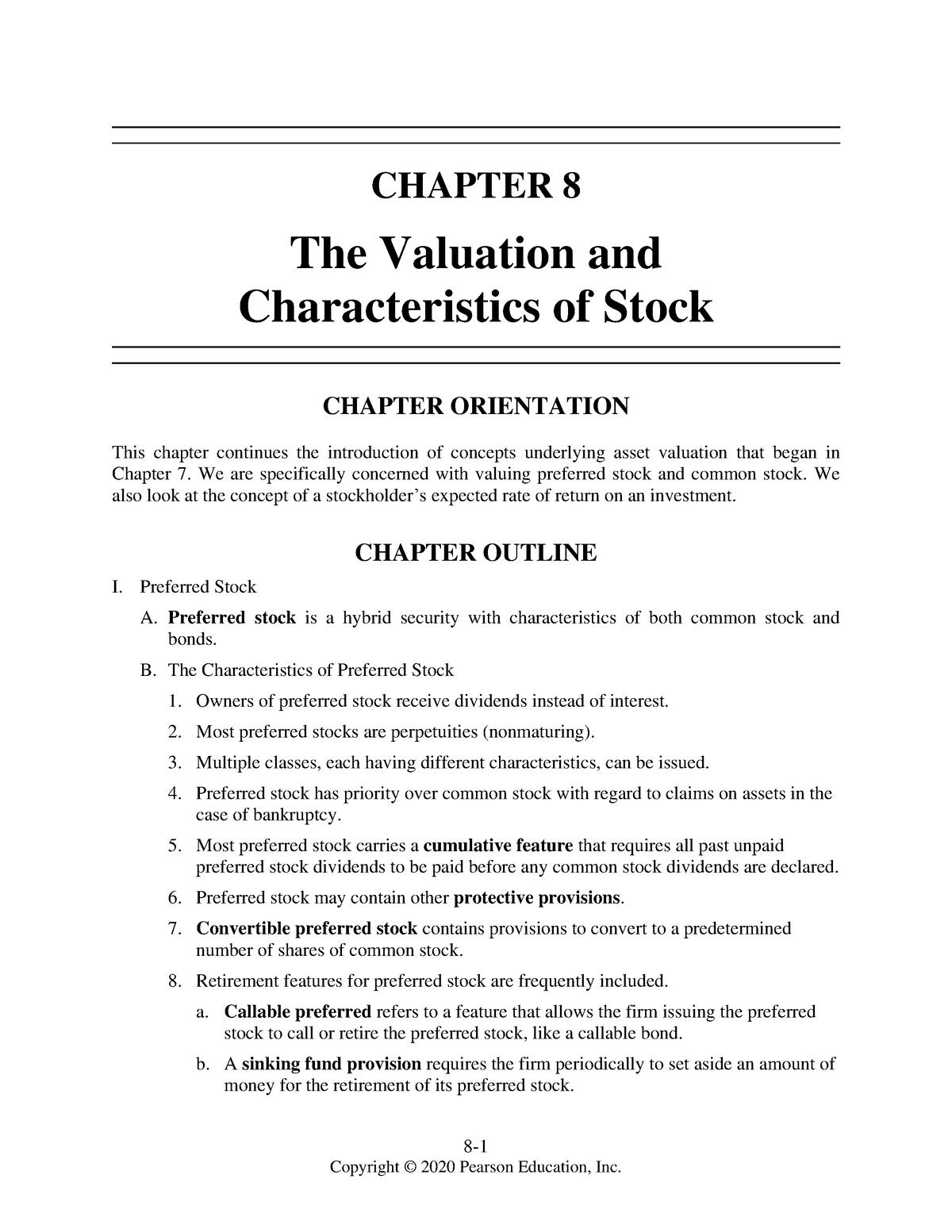 Keown Fof10 Im 08 - Practice - 8- CHAPTER 8 The Valuation And ...