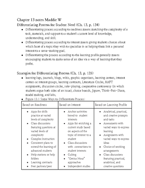 Chapter 3 - Chapter 3. Thinking about the Needs of Students in a ...