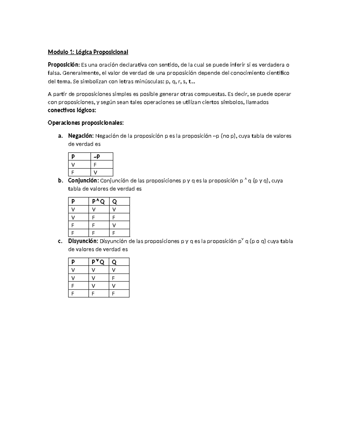 Teoría Lógica Mat Modulo 1 Lógica Proposicional Proposición Es Una Teoría Lógica Mat Modulo 1 Lógica Proposicional Proposición Es Una