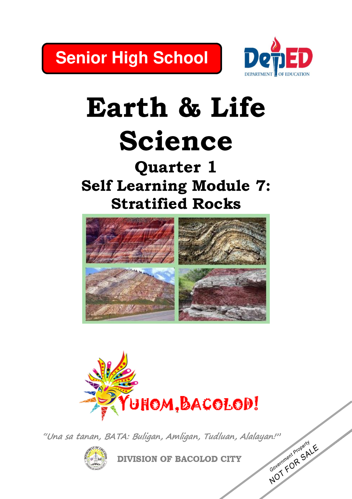 Grade 11 Earth And Life Science Q1 M7 Stratified Rocks - Earth & Life ...