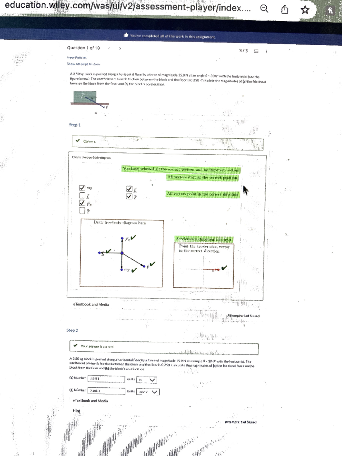 Homework Ch. 6 - PHY 113 - WFU - Studocu