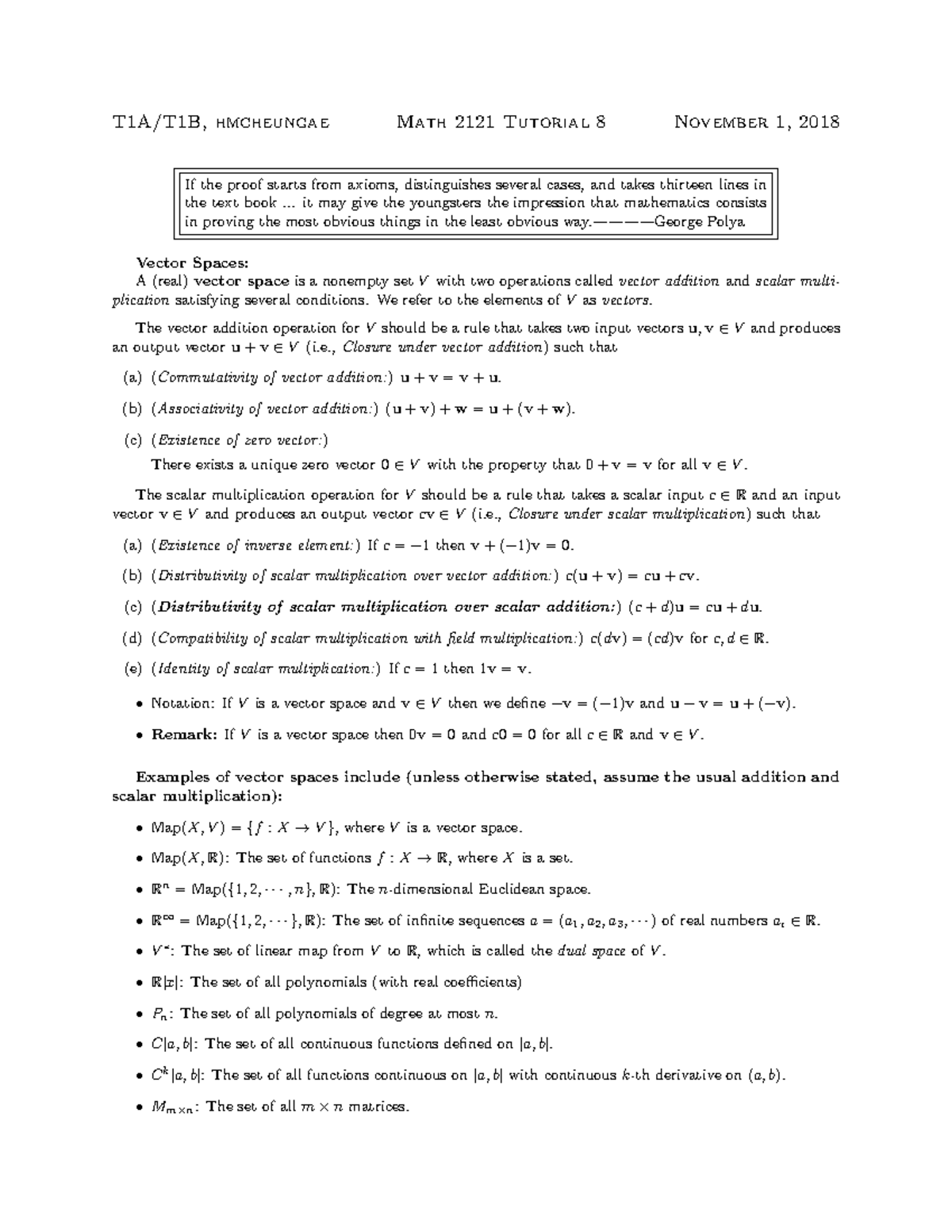 Math 2121 Tutorial 08 Cheung Ho Man Studocu