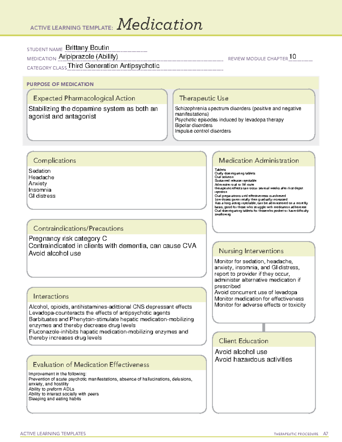 Abilify Ati Medication Template Form Active Learning vrogue.co