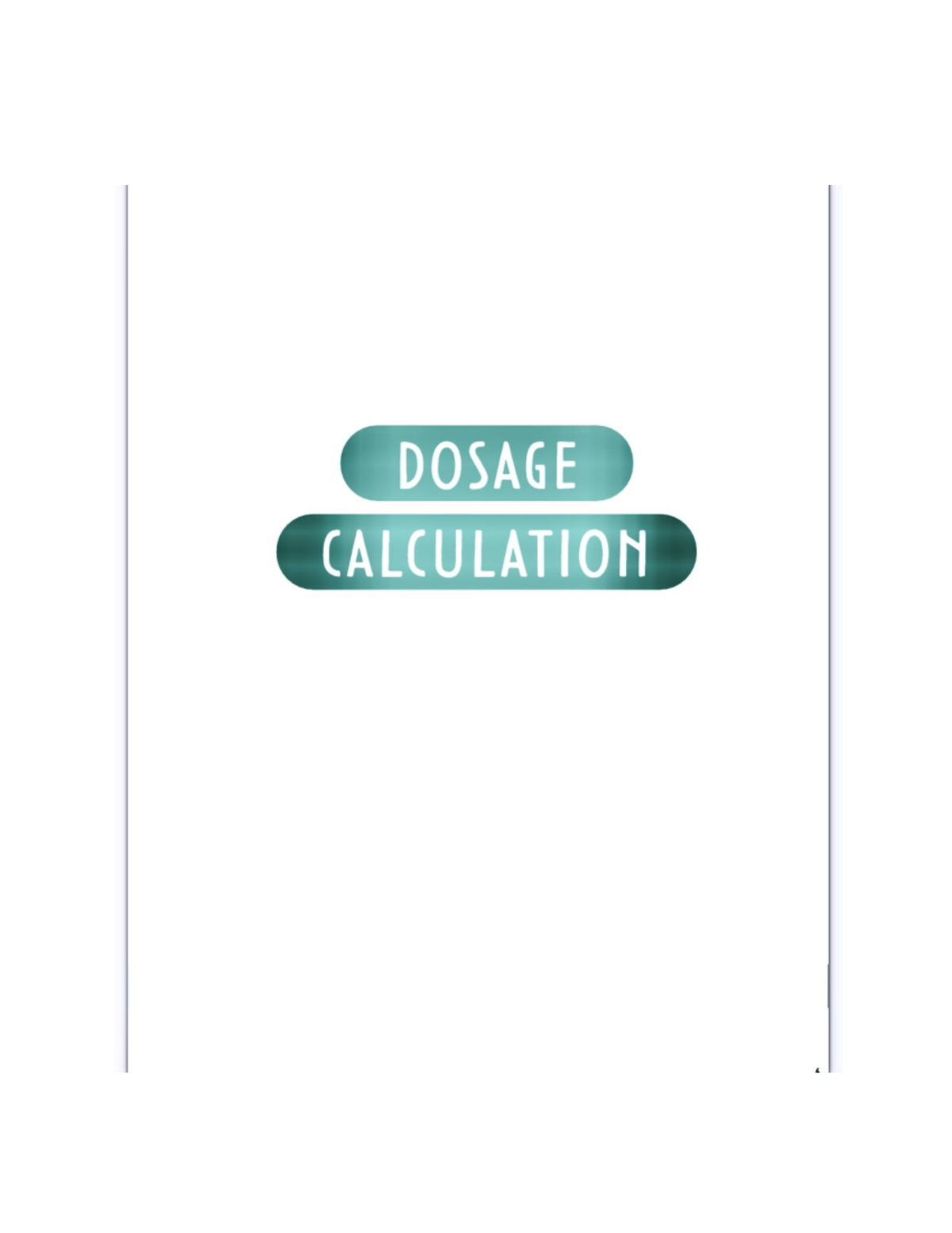 Dosage calculation - NURS 220 - Studocu