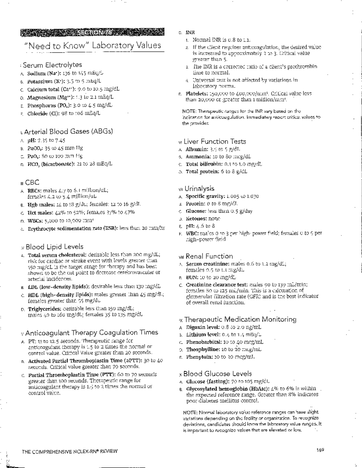 Ati lab values nu101 studocu