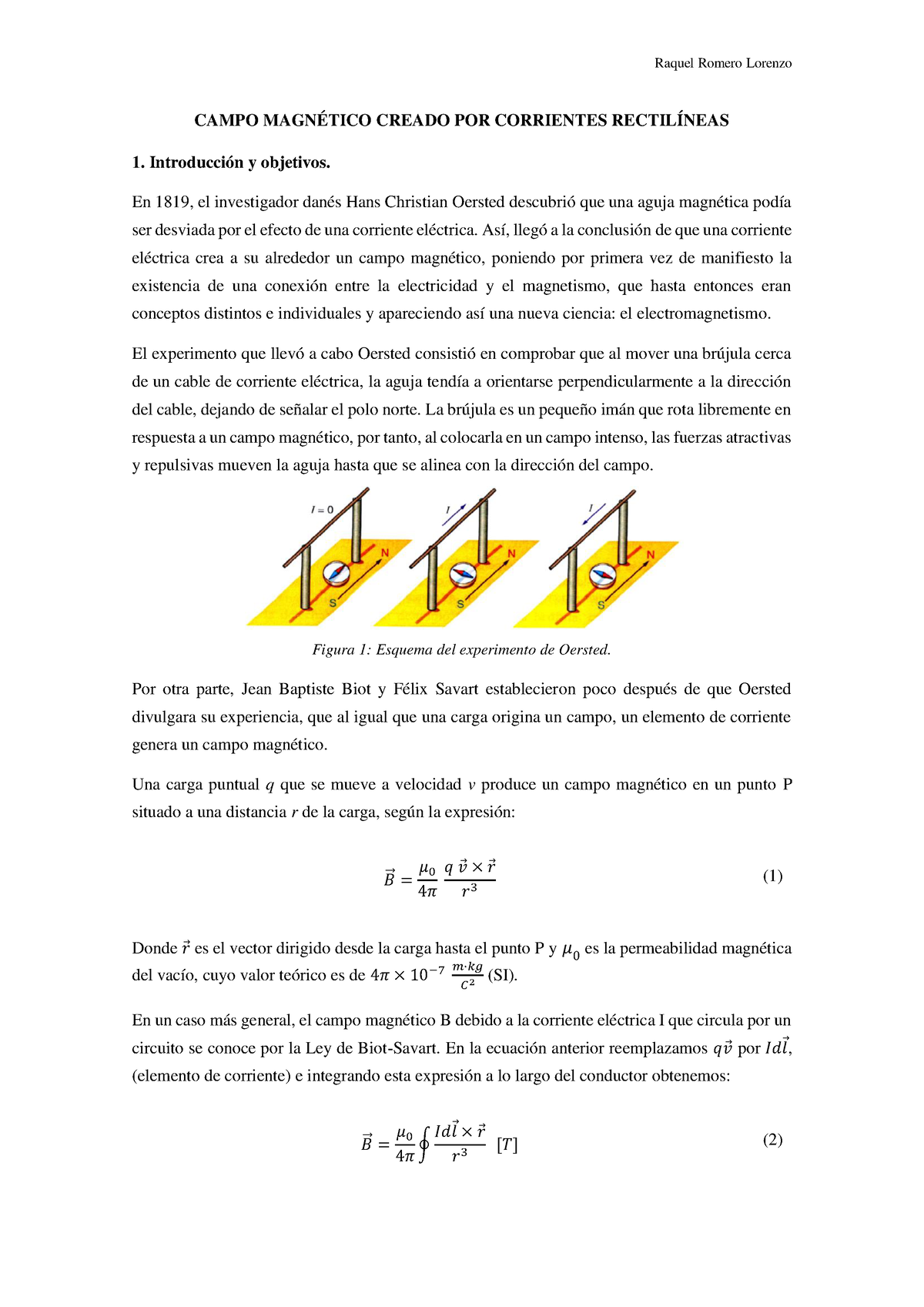 Campo Magnético - CAMPO MAGNÉTICO CREADO POR CORRIENTES RECTILÍNEAS 1 ...