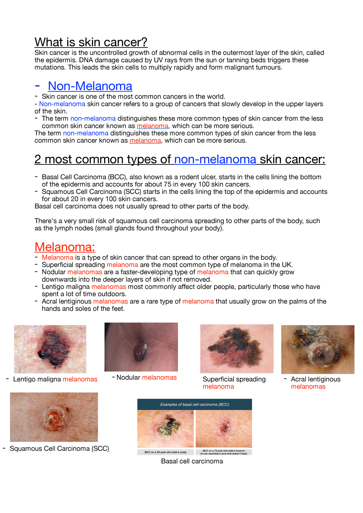 Skin cancer - hvbjh - What is skin cancer? Skin cancer is the ...