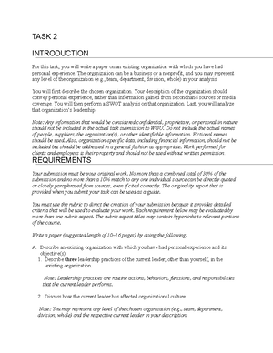 C200 Task 1 - Task 1 - C200 Task 1 Mackenzie Hill Western Governors ...