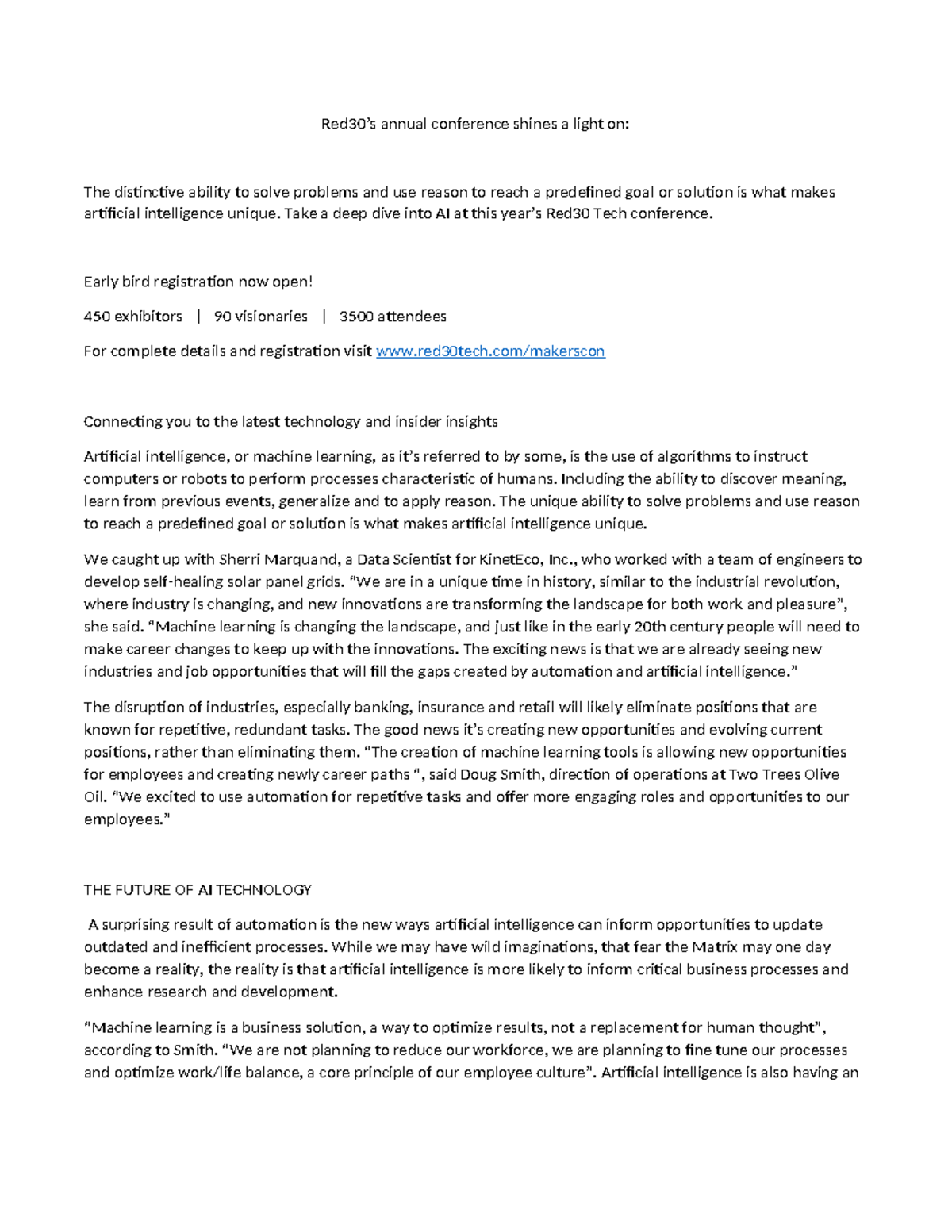 Red30Conference 0203 - practice Microsoft word document. - Red30’s ...