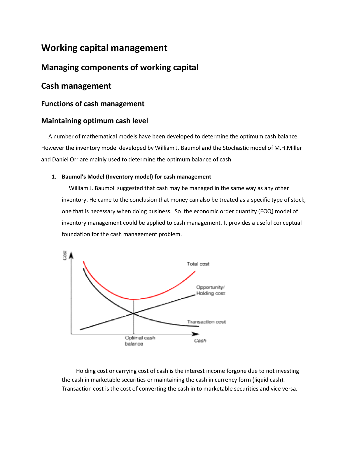 Working Capital Management Notes-19 - Working Capital Management ...